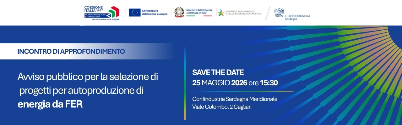 Avviso pubblico per la selezione di progetti per autoproduzione di energia da FER