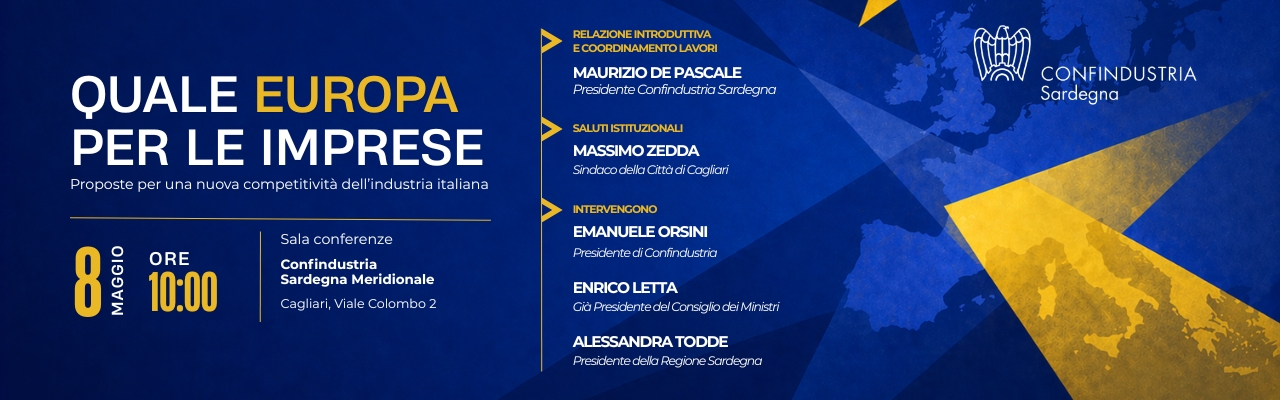 "QUALE EUROPA PER LE IMPRESE" | Emanuele Orsini ed Enrico Letta ospiti di Confindustria Sardegna