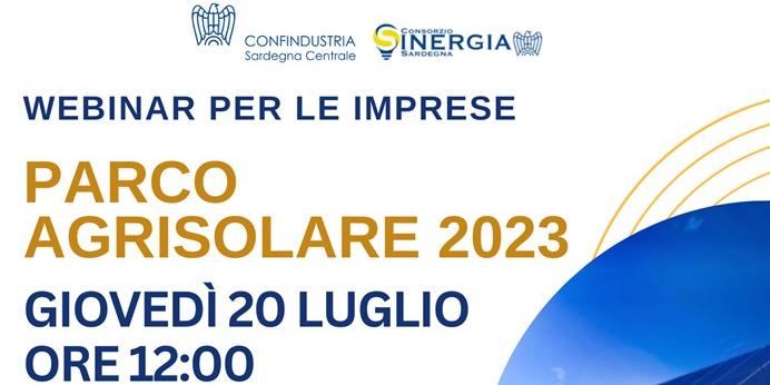 WEBINAR CONFINDUSTRIA PARCO AGRISOLARE 20 LUGLIO 2023