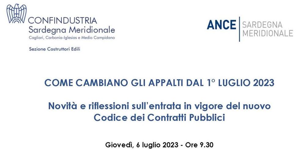 SAVE THE DATE | COME CAMBIANO GLI APPALTI DAL 1° LUGLIO 2023