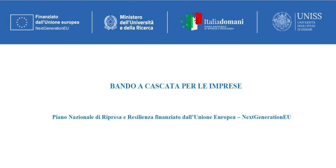UNIVERSITA' DEGLI STUDI DI SASSARI - BANDO PER PROGETTI DI INNOVAZIONE PER PMI