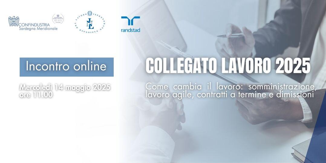 COLLEGATO LAVORO 2025 - INCONTRO ONLINE 14 MAGGIO