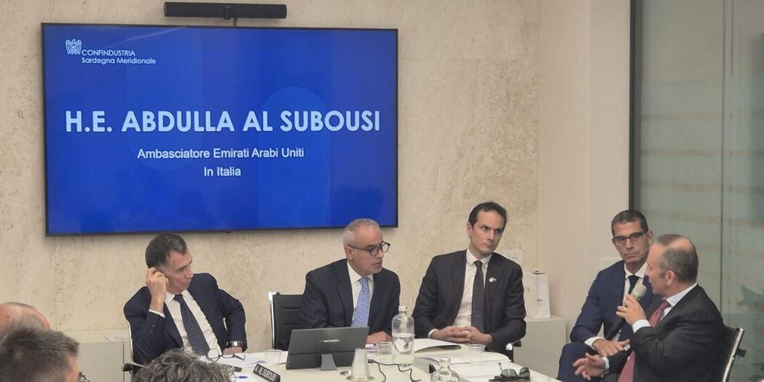 L’Ambasciatore degli Emirati Arabi Uniti incontra le imprese di Confindustria Sardegna Meridionale