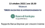 RAPPORTO BANCA - IMPRESE PER CRESCERE INSIEME – WEBINAR GRATUITO 13 OTTOBRE